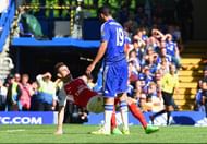 Diego Costa Lauren Koscielny Chelsea Arsenal